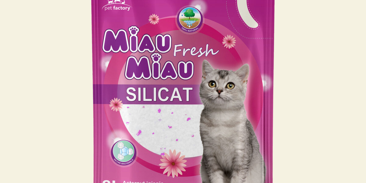 Așternut Igienic Pisici MIAU MIAU Silicat Fresh 8L