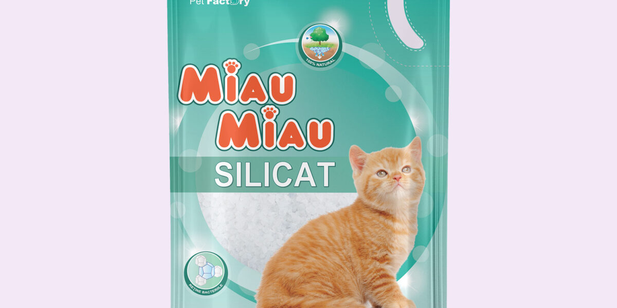 Așternut Igienic Pisici MIAU MIAU Silicat 3,8L