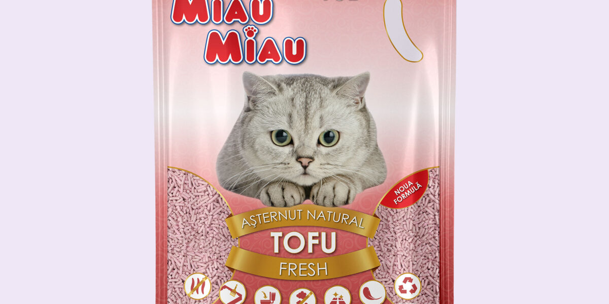 Asternut igienic pisici MIAU MIAU Tofu Fresh 10L