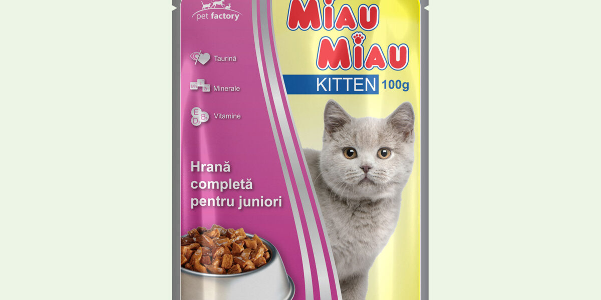 Pliculeț Pisici MIAU MIAU Kitten 100g